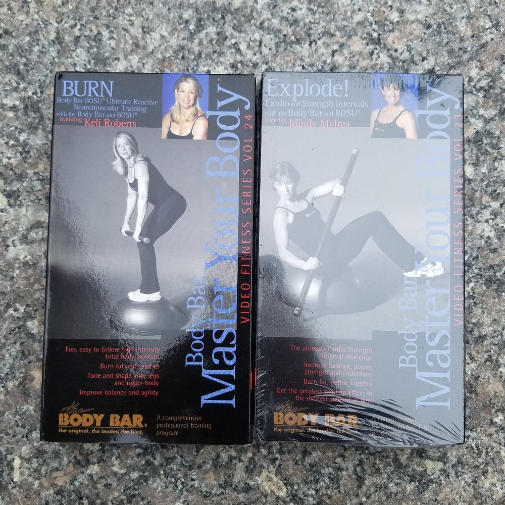 *FREE WITH BUNDLE* Body bar BOSU workout tapes